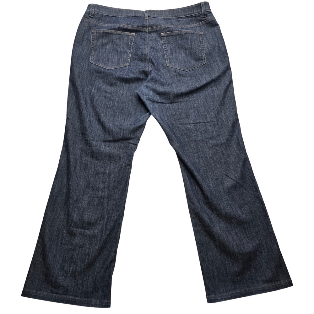 Merona Bootcut Jeans Dark‎ Wash Stretch Classic Mid Rise Women 20W - Picture 2 of 8